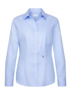 Seidensticker Damen Hemdbluse - Slim Fit in blau