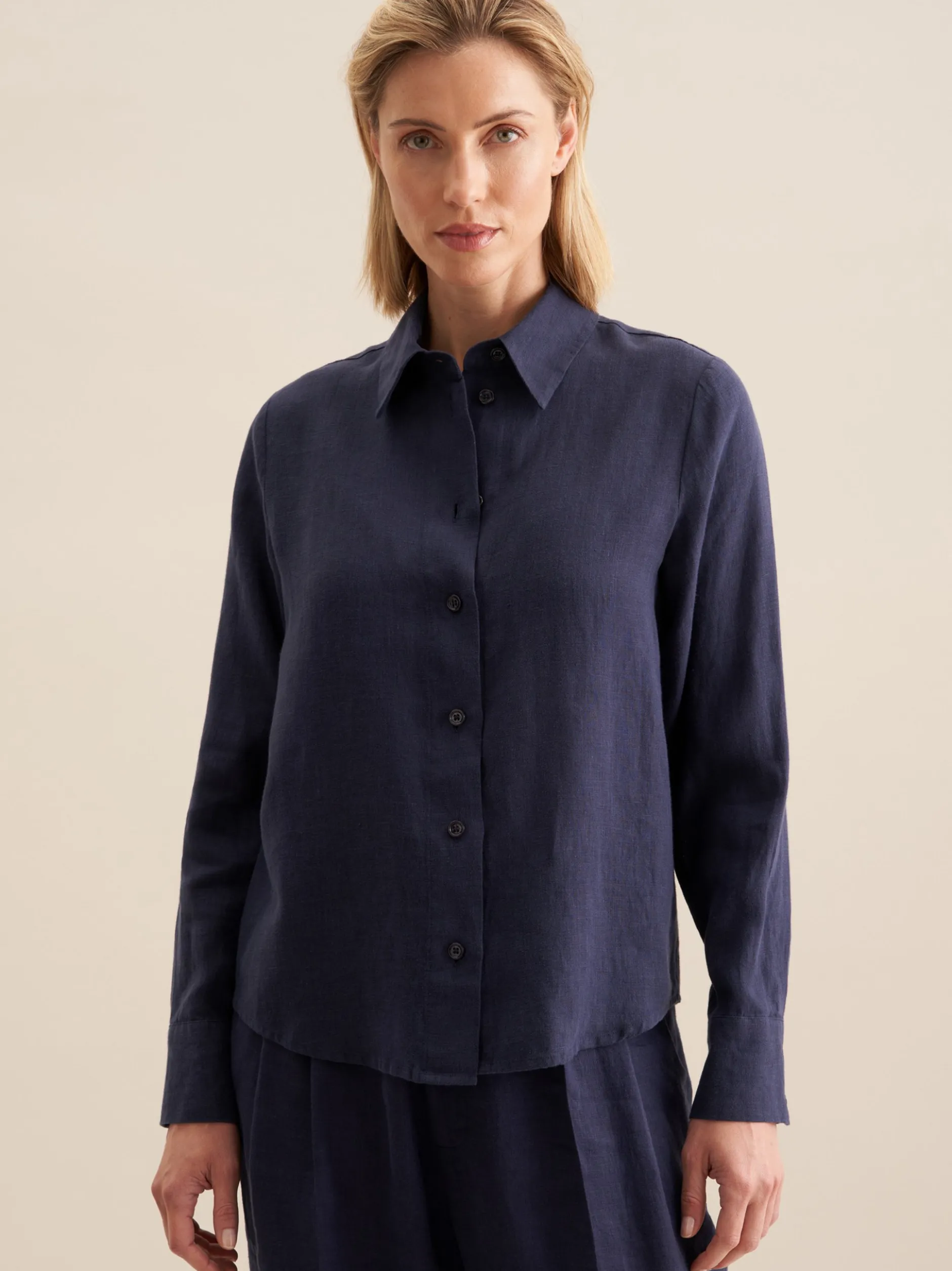Seidensticker Damen Hemdbluse - Regular Fit in blau