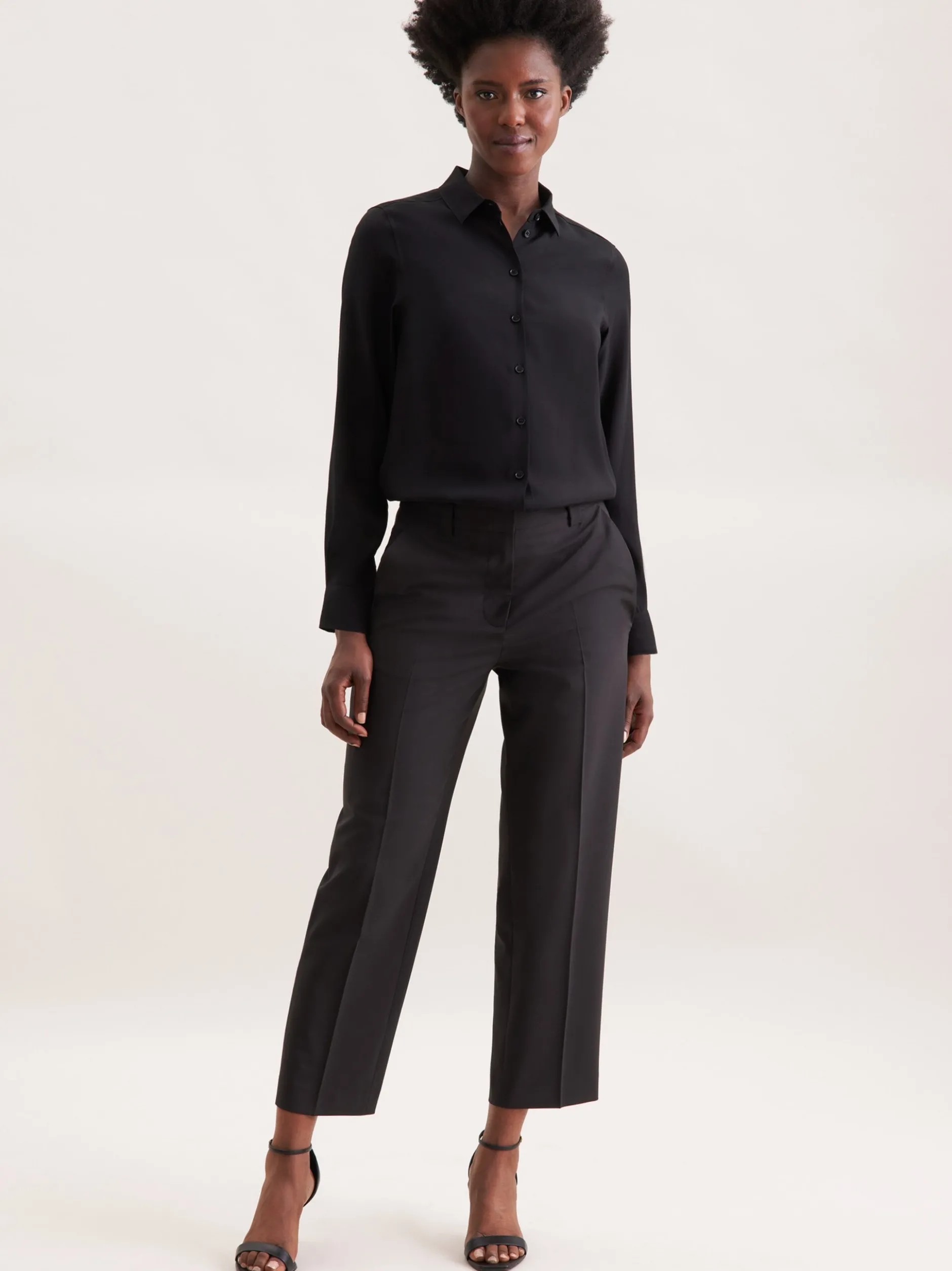 Seidensticker Damen Hemdbluse - Regular Fit in schwarz
