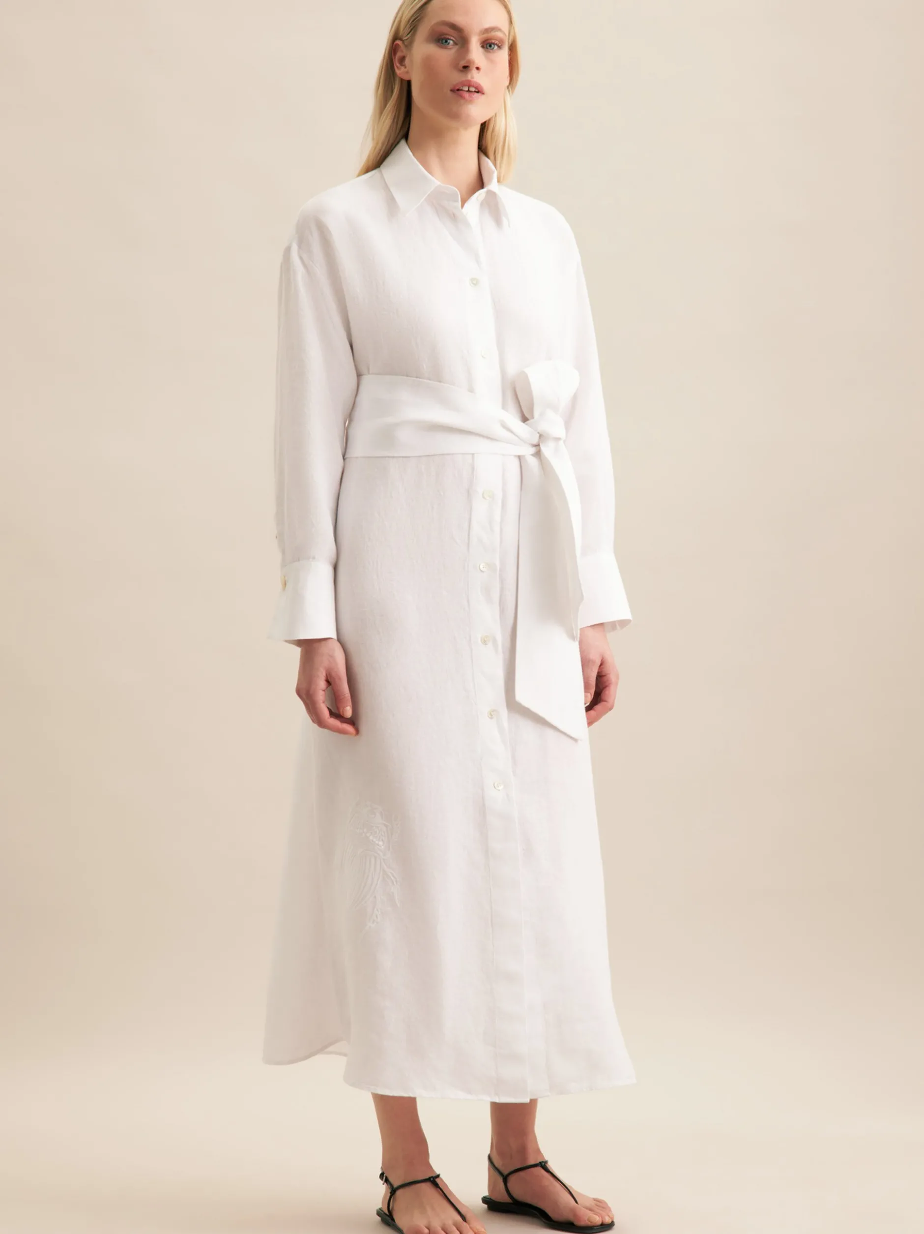 Seidensticker Damen Kleid - Oversized Fit in weiß