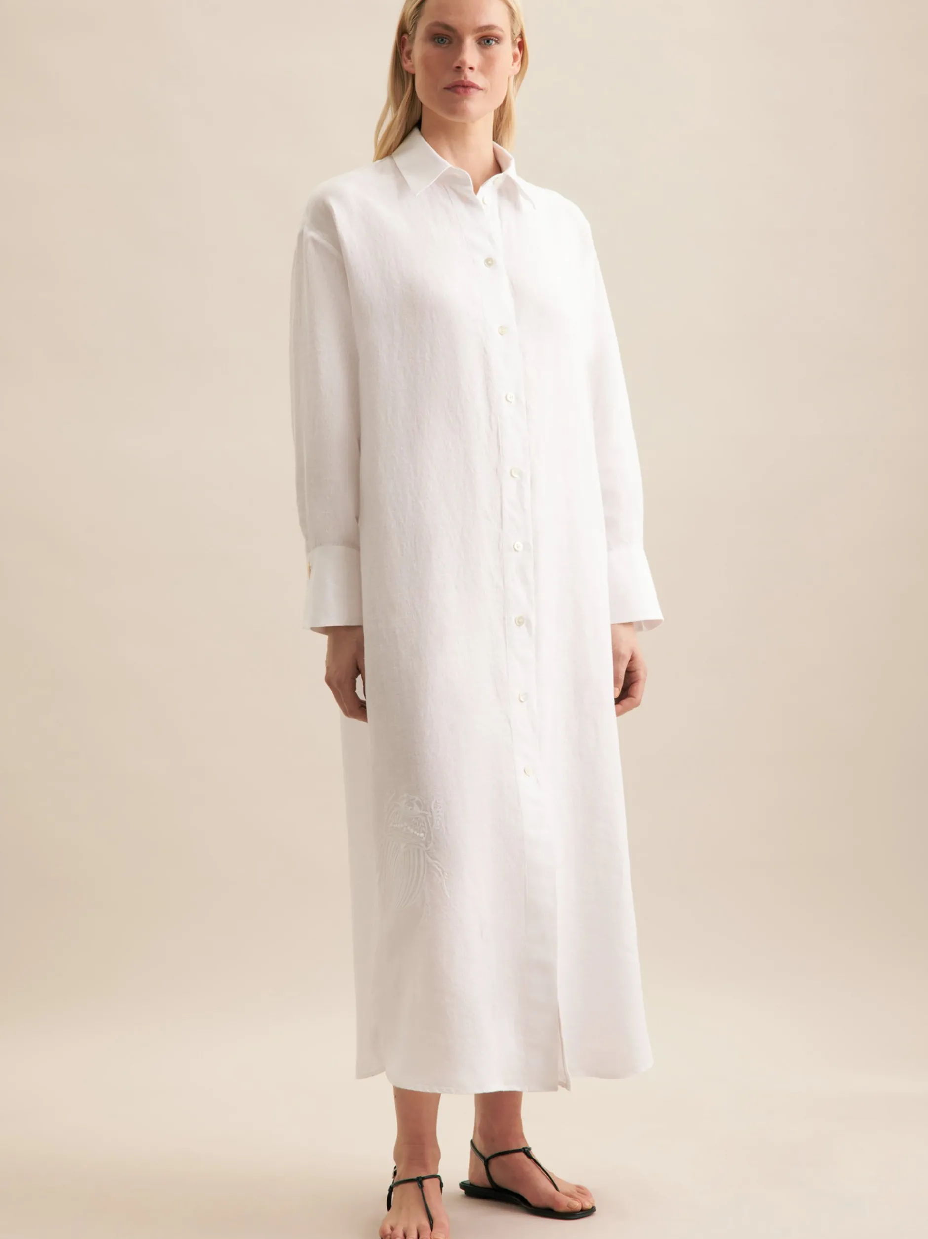 Seidensticker Damen Kleid - Oversized Fit in weiß