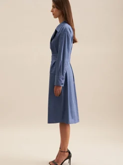 Seidensticker Damen Kleid - Oversized Fit in blau