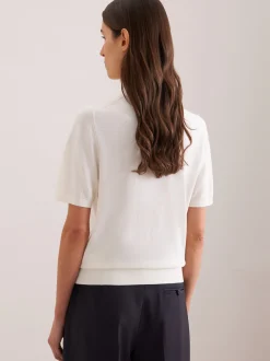 Seidensticker Damen Polo - Regular Fit in weiß