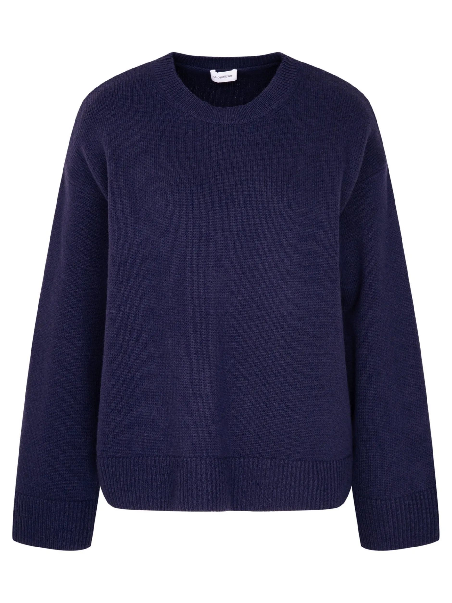 Seidensticker Damen Pullover - Relaxed Fit in marine