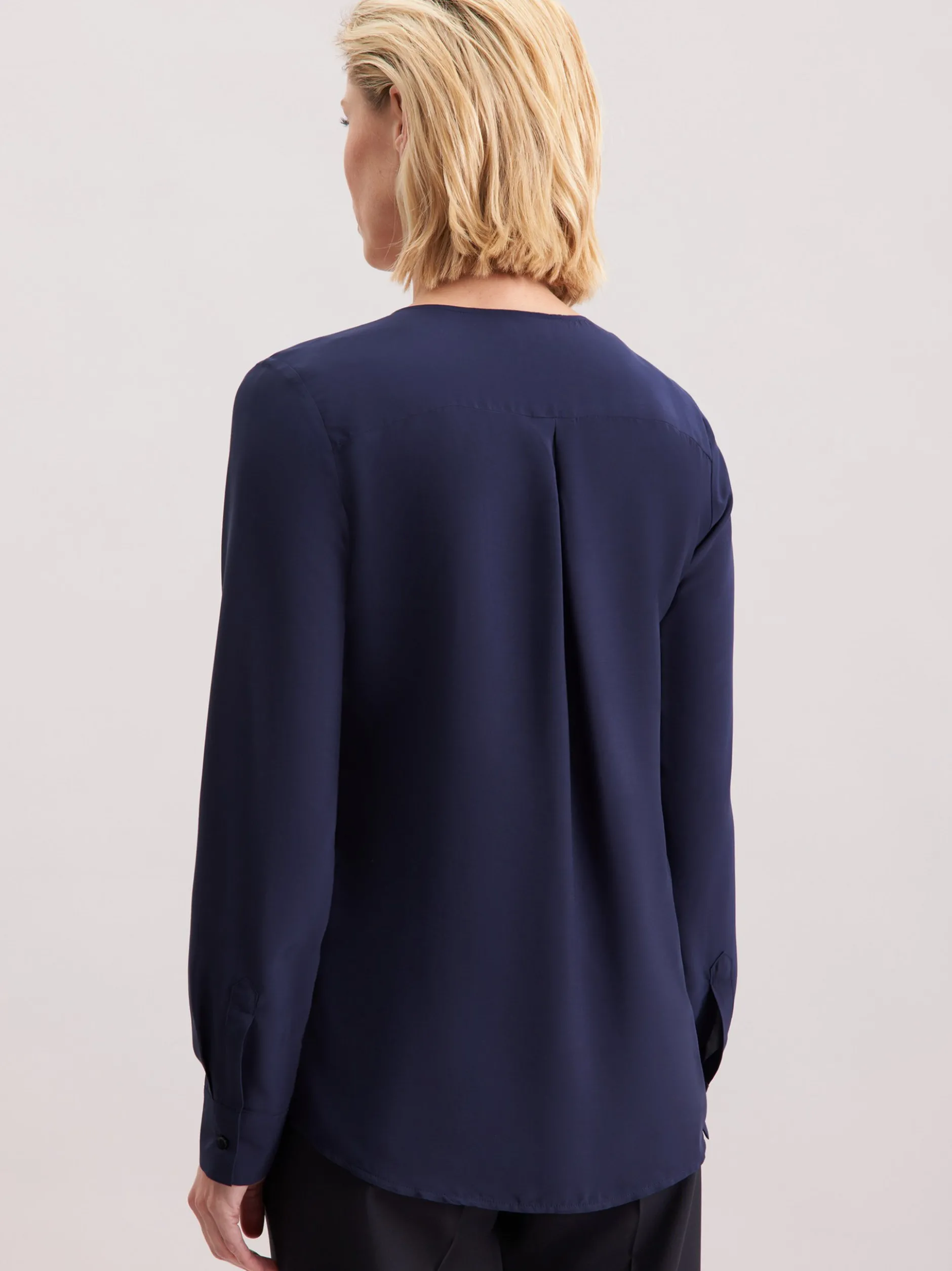 Seidensticker Damen Schlupfbluse - Regular Fit in blau
