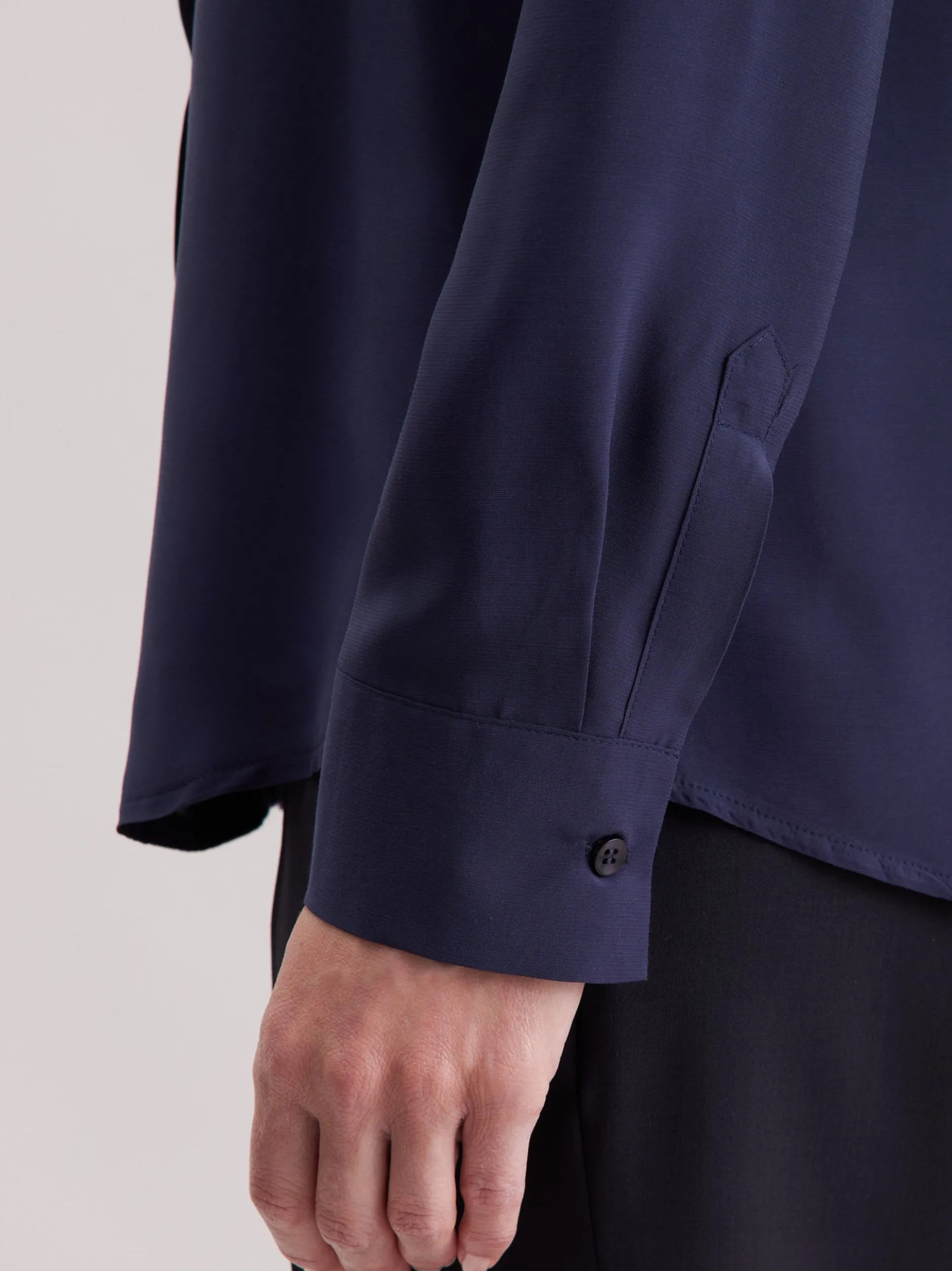 Seidensticker Damen Schlupfbluse - Regular Fit in blau