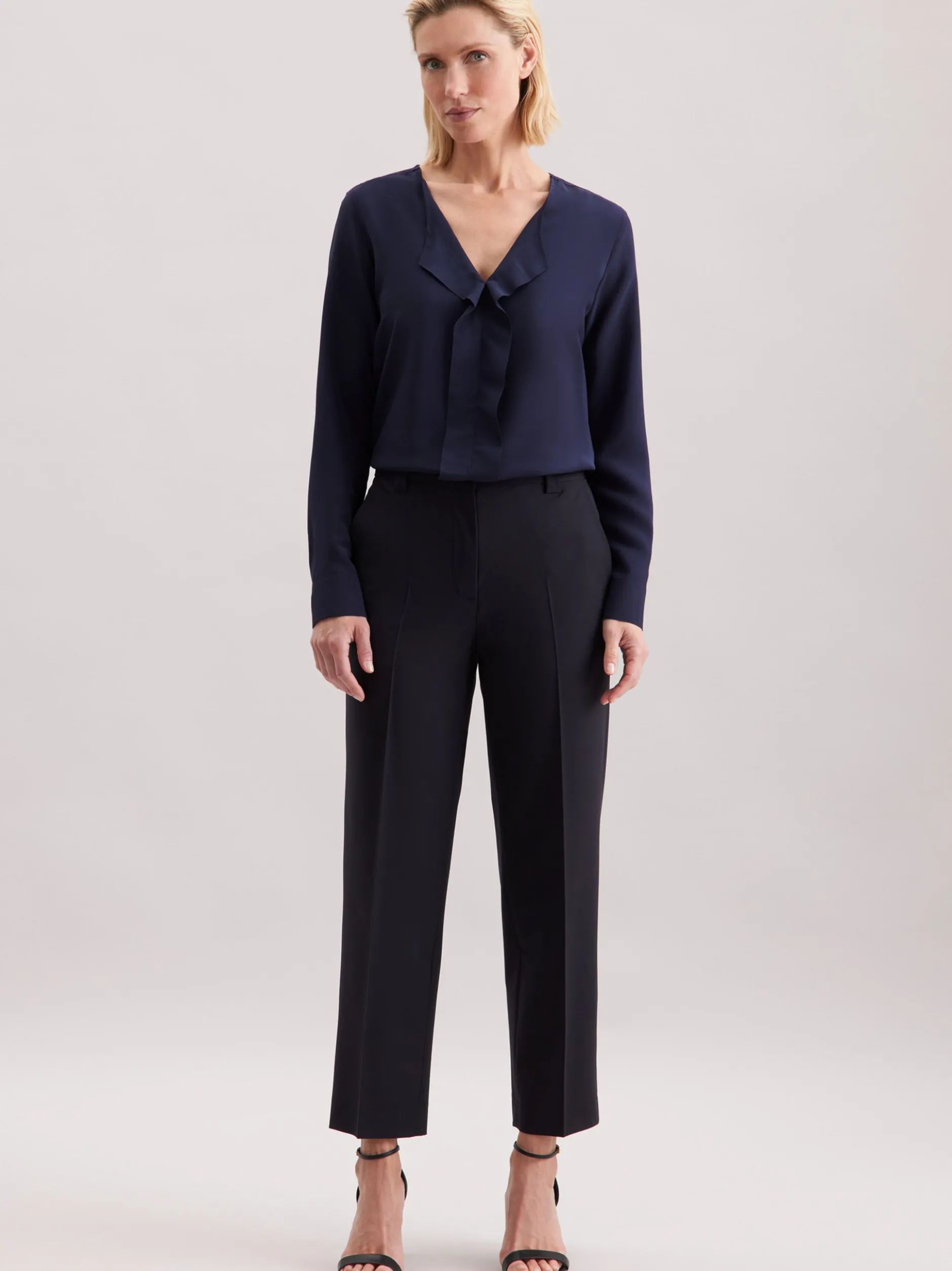 Seidensticker Damen Schlupfbluse - Regular Fit in blau