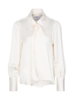 Seidensticker Damen Schluppenbluse - Regular Fit in beige