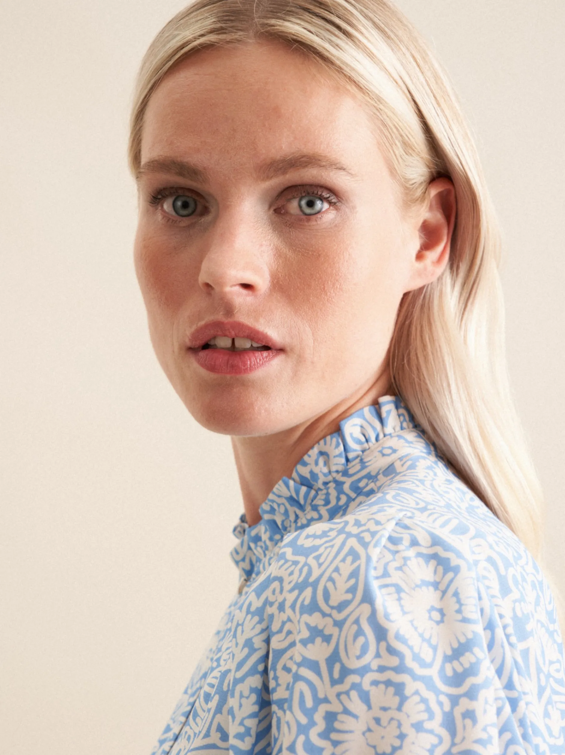 Seidensticker Damen Shirtbluse - Regular Fit in blau