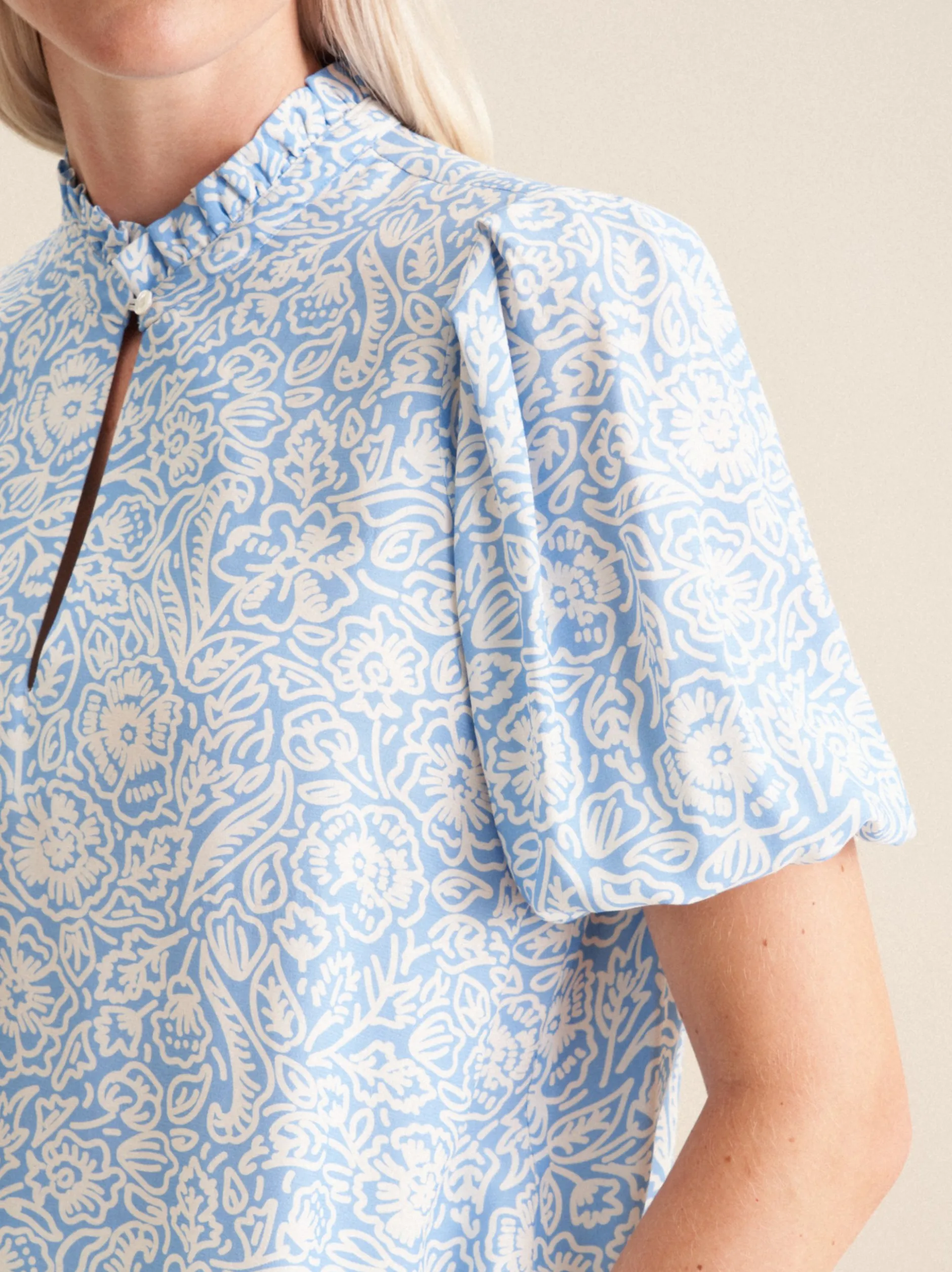 Seidensticker Damen Shirtbluse - Regular Fit in blau