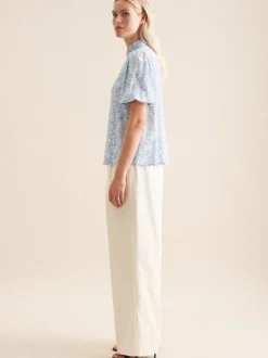 Seidensticker Damen Shirtbluse - Regular Fit in blau