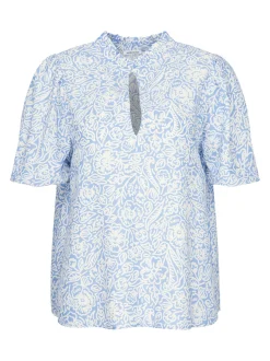 Seidensticker Damen Shirtbluse - Regular Fit in blau
