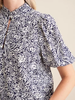 Seidensticker Damen Shirtbluse - Regular Fit in blau