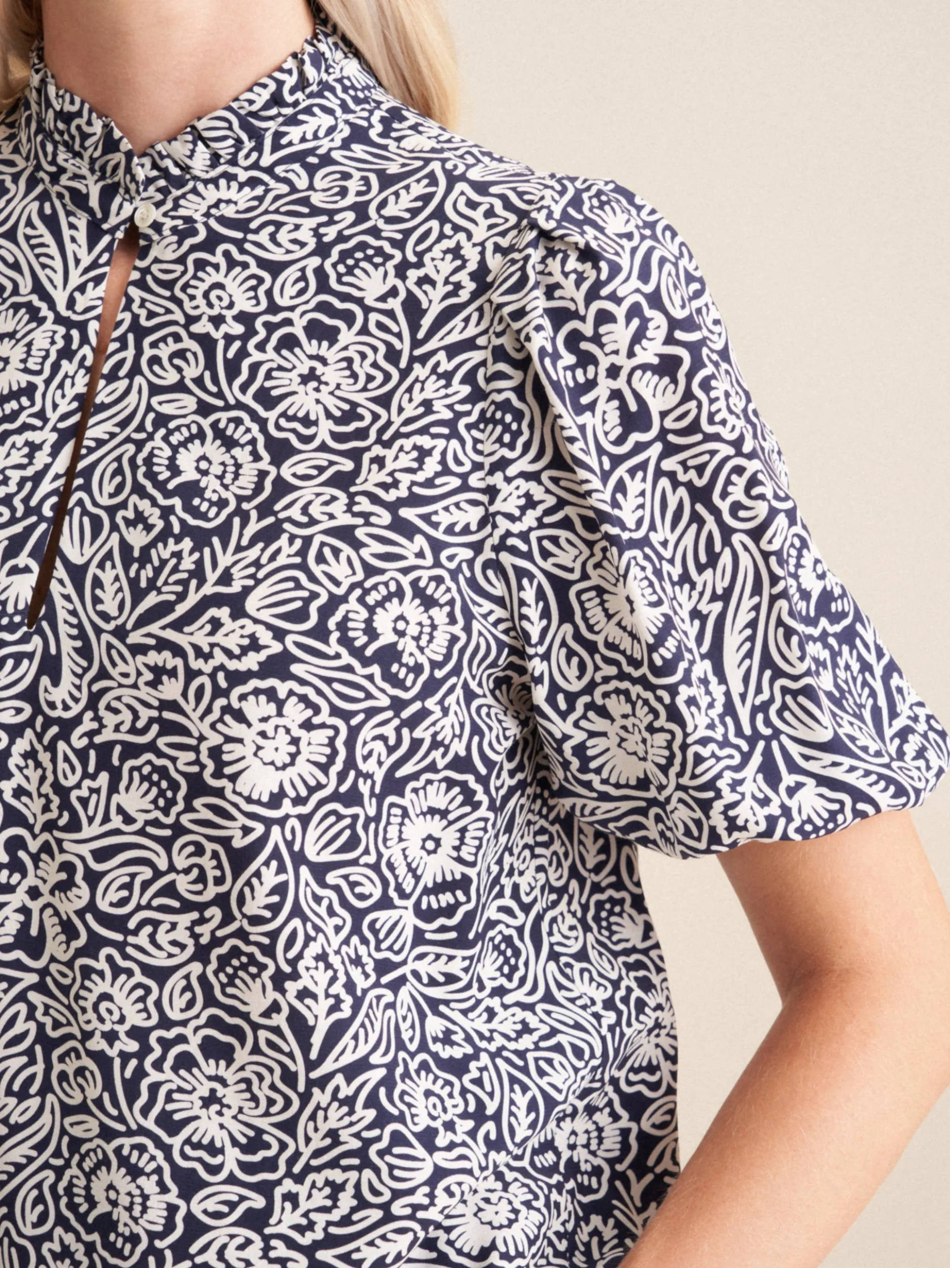 Seidensticker Damen Shirtbluse - Regular Fit in blau