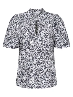 Seidensticker Damen Shirtbluse - Regular Fit in blau