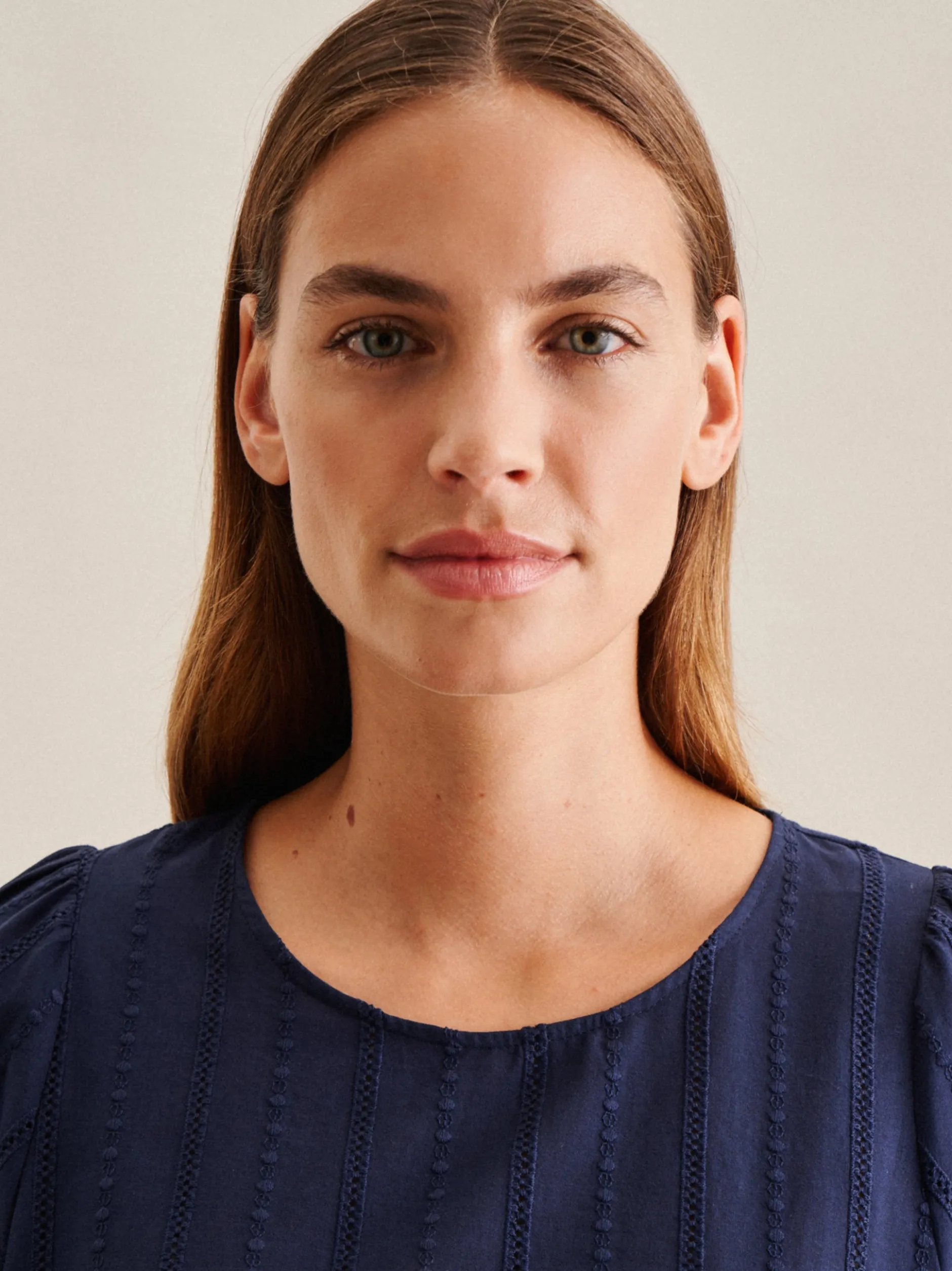 Seidensticker Damen Shirtbluse - Regular Fit in marine
