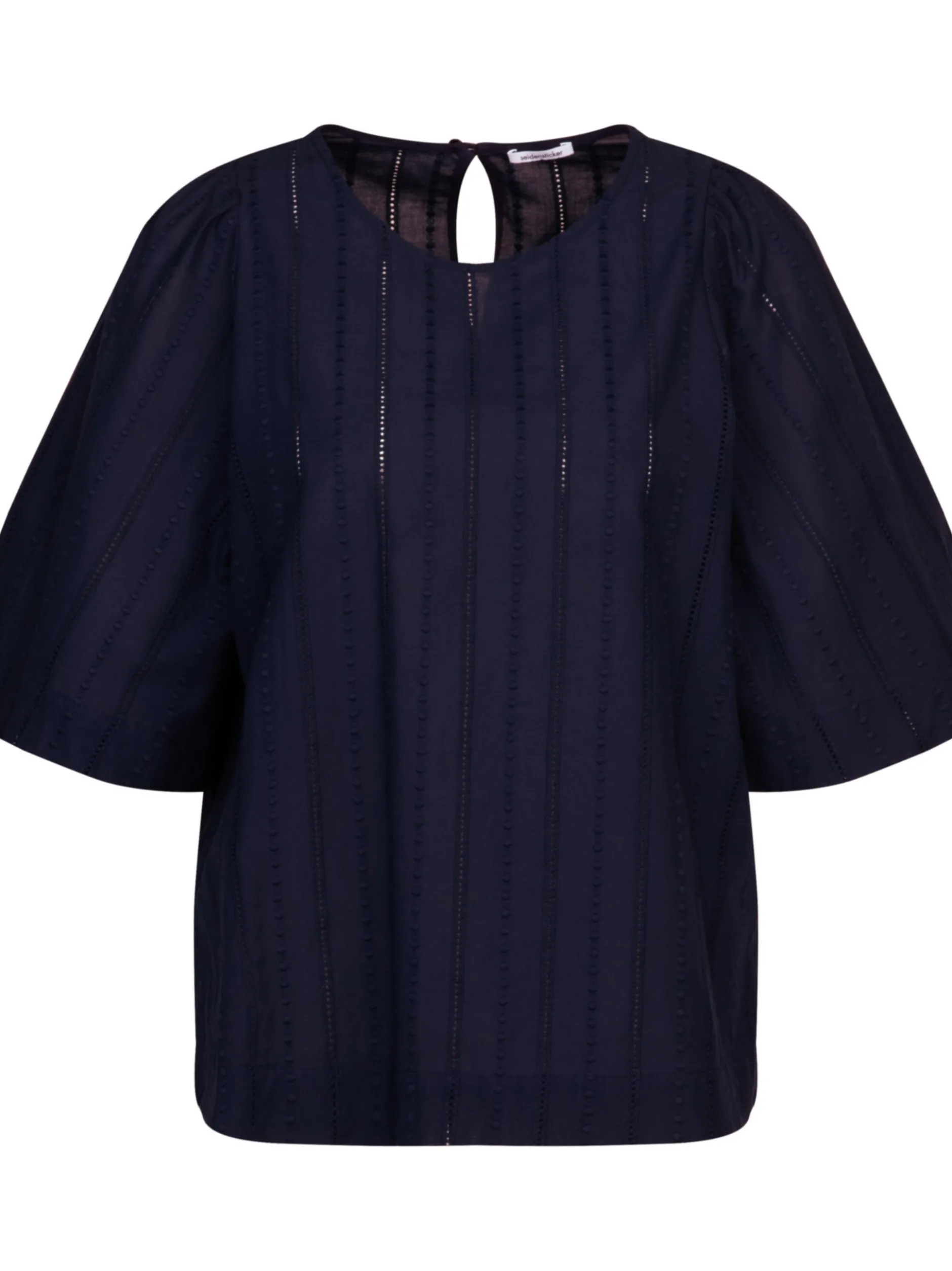 Seidensticker Damen Shirtbluse - Regular Fit in marine