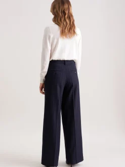 Seidensticker Damen Stoffhose - Regular Fit in marine