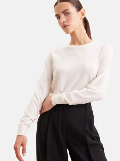 Seidensticker Damen Sweater - Regular Fit in weiß