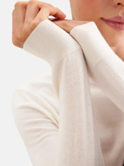 Seidensticker Damen Sweater - Regular Fit in weiß
