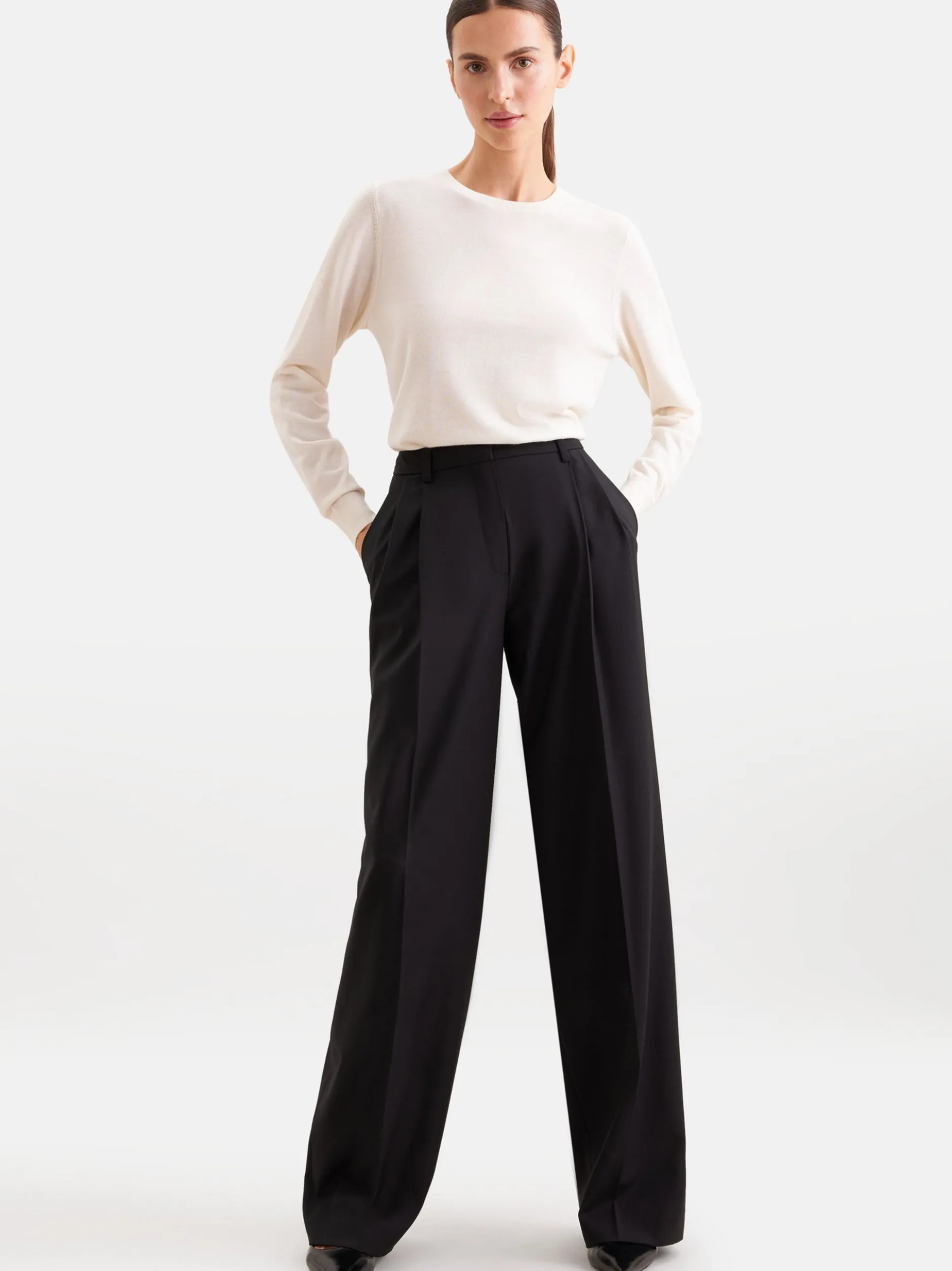 Seidensticker Damen Sweater - Regular Fit in weiß