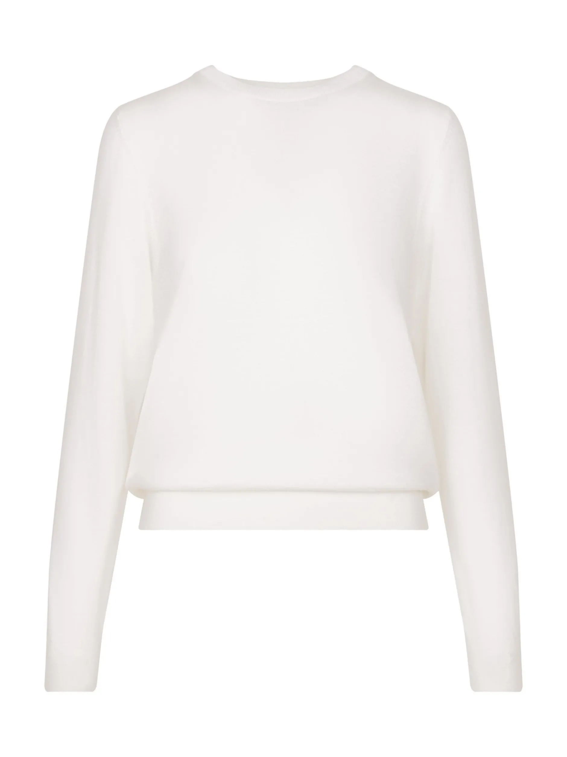 Seidensticker Damen Sweater - Regular Fit in weiß