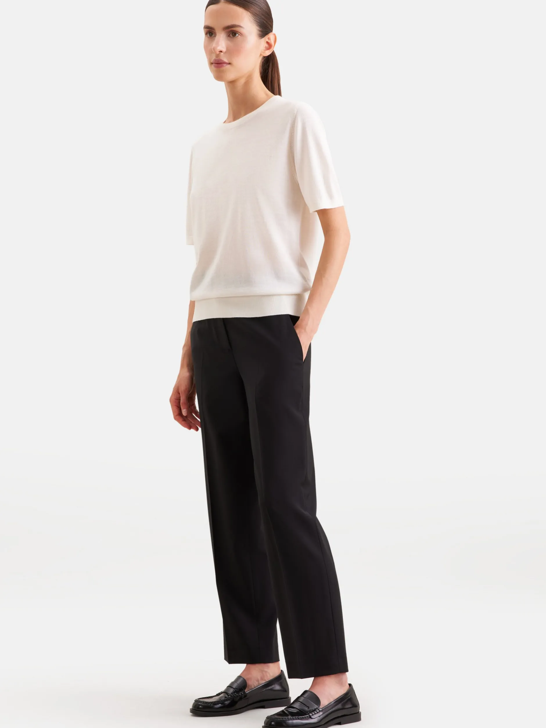 Seidensticker Damen Sweater - Regular Fit in weiß