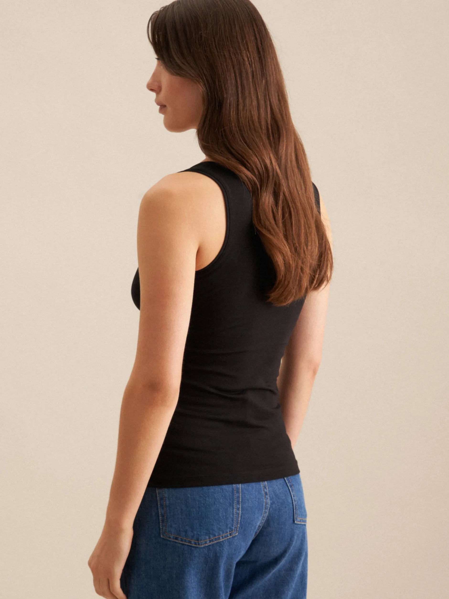 Seidensticker Damen Tanktop - Regular Fit in schwarz