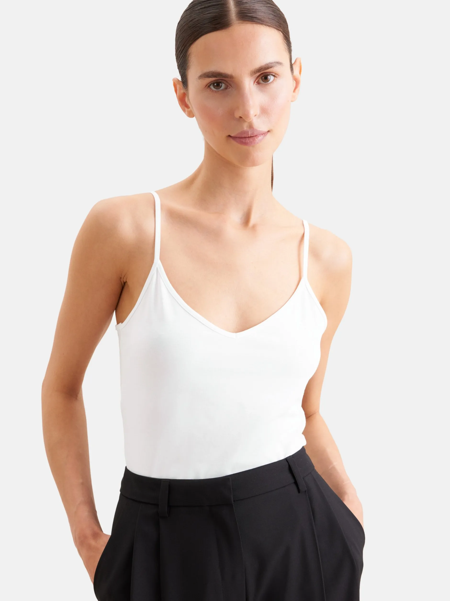 Seidensticker Damen Top - Regular Fit in weiß