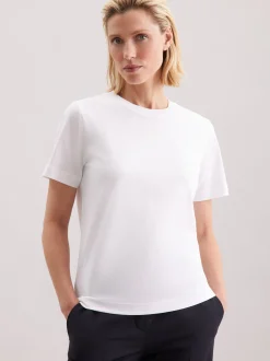 Seidensticker Damen T-Shirt - Regular Fit in weiß