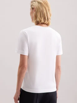 Seidensticker Damen T-Shirt - Regular Fit in weiß