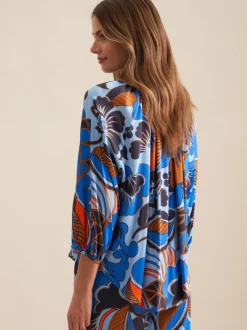 Seidensticker Damen Tunika - Oversized Fit in blau
