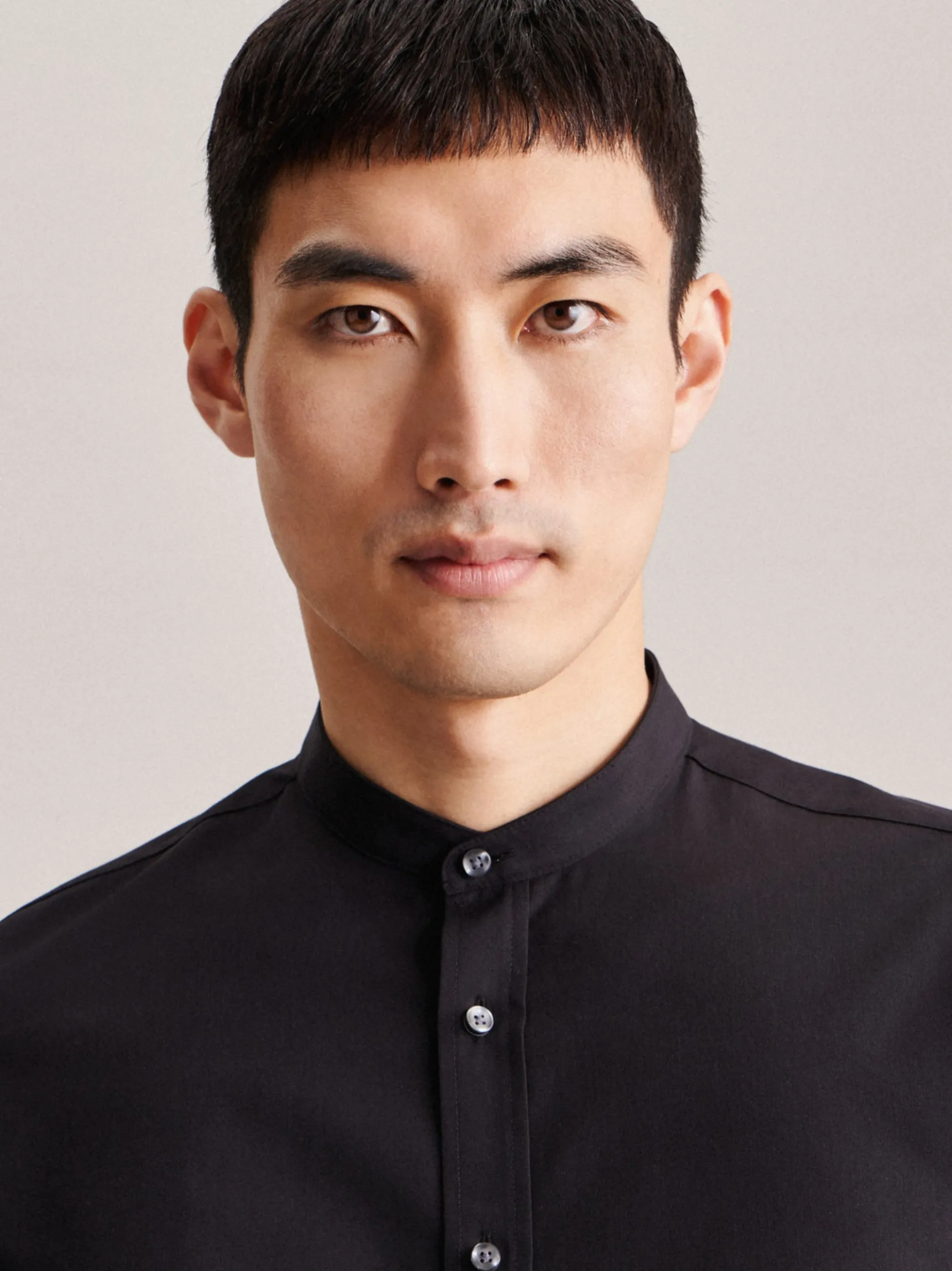 Seidensticker Herren Business Hemd - Slim Fit in schwarz