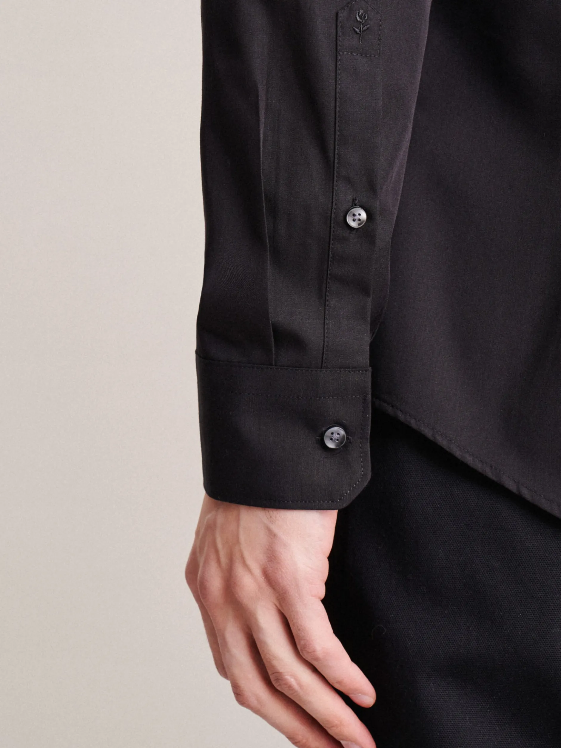 Seidensticker Herren Business Hemd - Slim Fit in schwarz