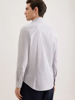 Seidensticker Herren Business Hemd - Slim Fit in grau