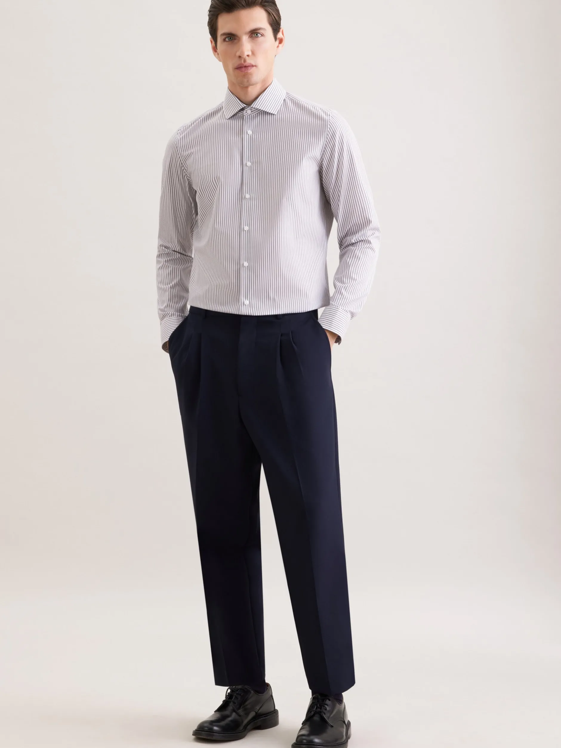 Seidensticker Herren Business Hemd - Slim Fit in grau