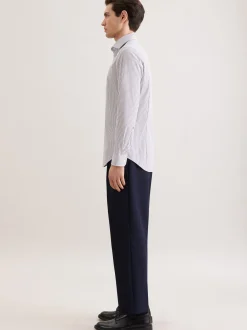 Seidensticker Herren Business Hemd - Slim Fit in grau