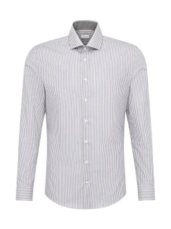 Seidensticker Herren Business Hemd - Slim Fit in grau