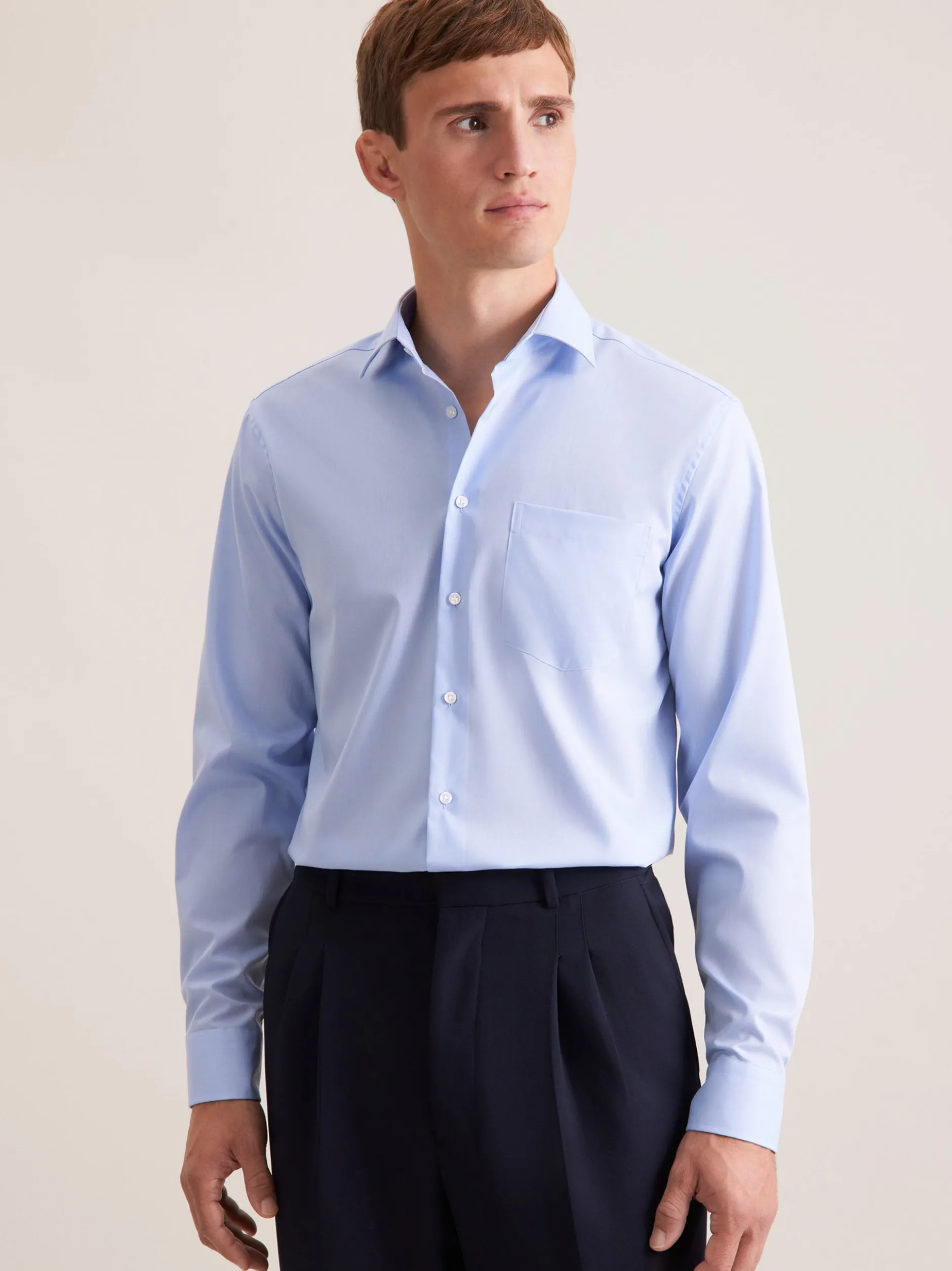 Seidensticker Herren Business Hemd - Regular Fit in blau