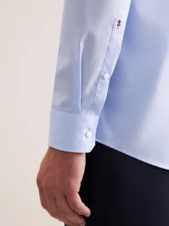 Seidensticker Herren Business Hemd - Regular Fit in blau