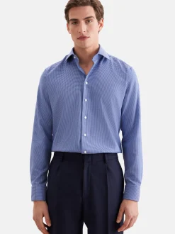 Seidensticker Herren Business Hemd - Regular Fit in blau