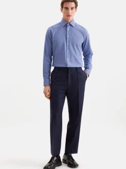 Seidensticker Herren Business Hemd - Regular Fit in blau