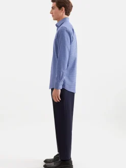 Seidensticker Herren Business Hemd - Regular Fit in blau