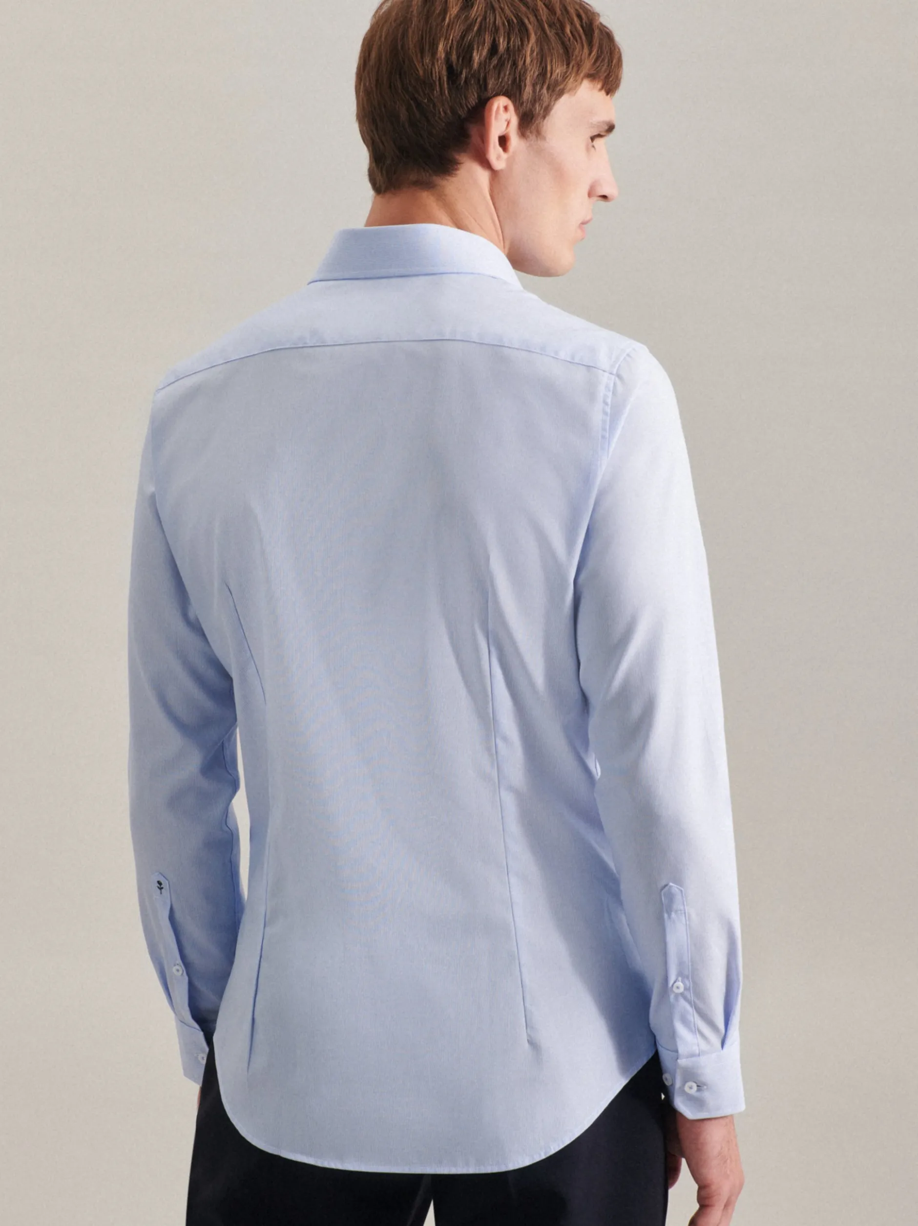Seidensticker Herren Business Hemd - Slim Fit in hellblau