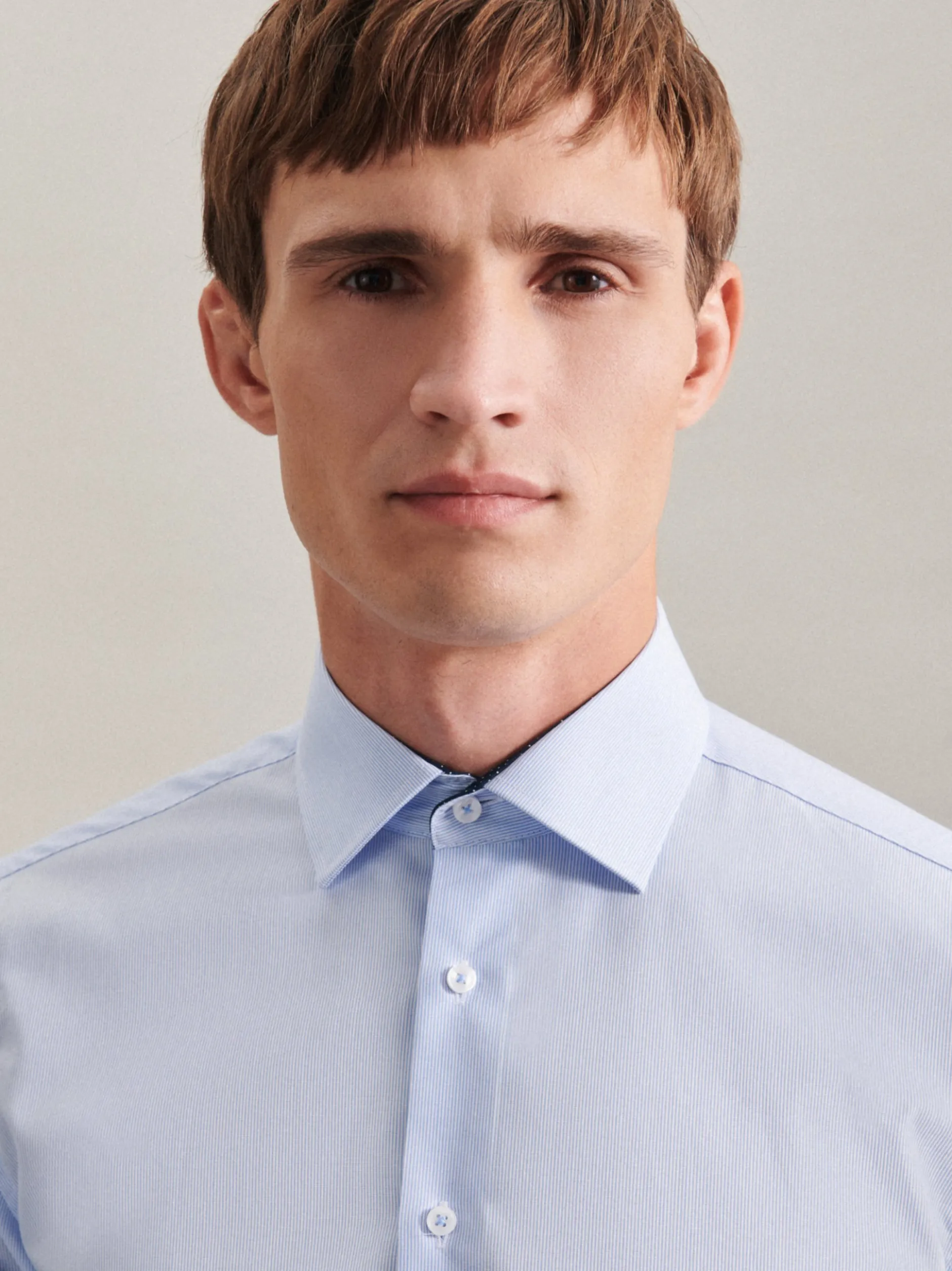 Seidensticker Herren Business Hemd - Slim Fit in hellblau