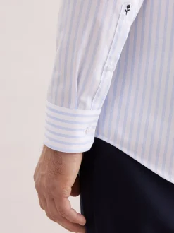Seidensticker Herren Business Hemd - Regular Fit in weiß hellblau