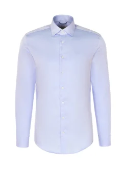 Seidensticker Herren Business Hemd - Shaped Fit in hellblau