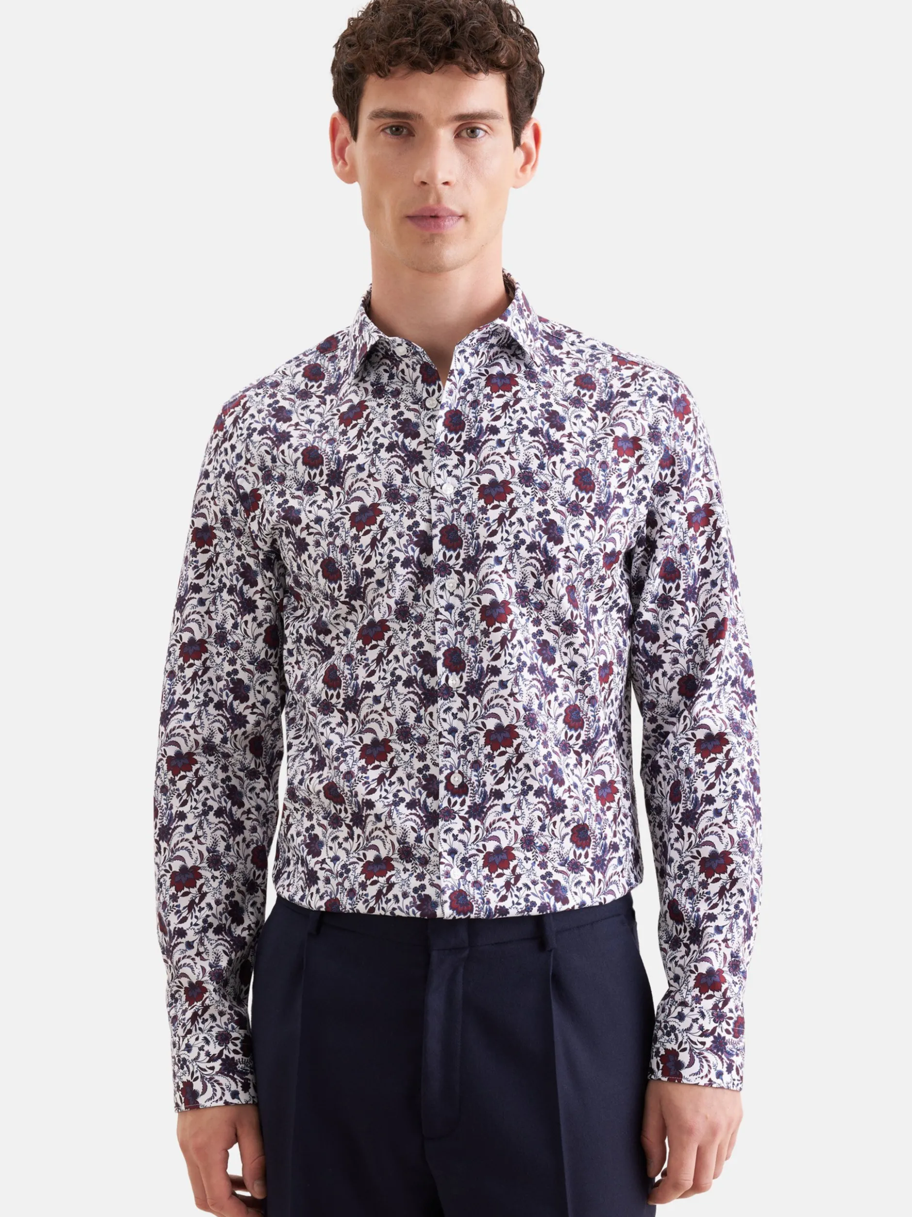 Seidensticker Herren Business Hemd - Slim Fit in rot