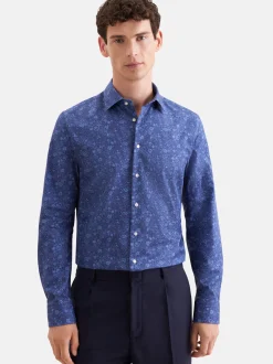 Seidensticker Herren Business Hemd - Shaped Fit in blau