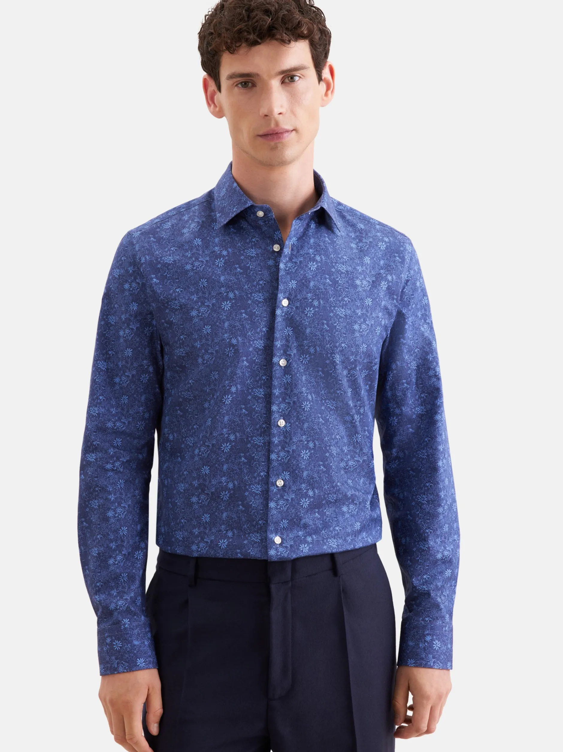 Seidensticker Herren Business Hemd - Shaped Fit in blau